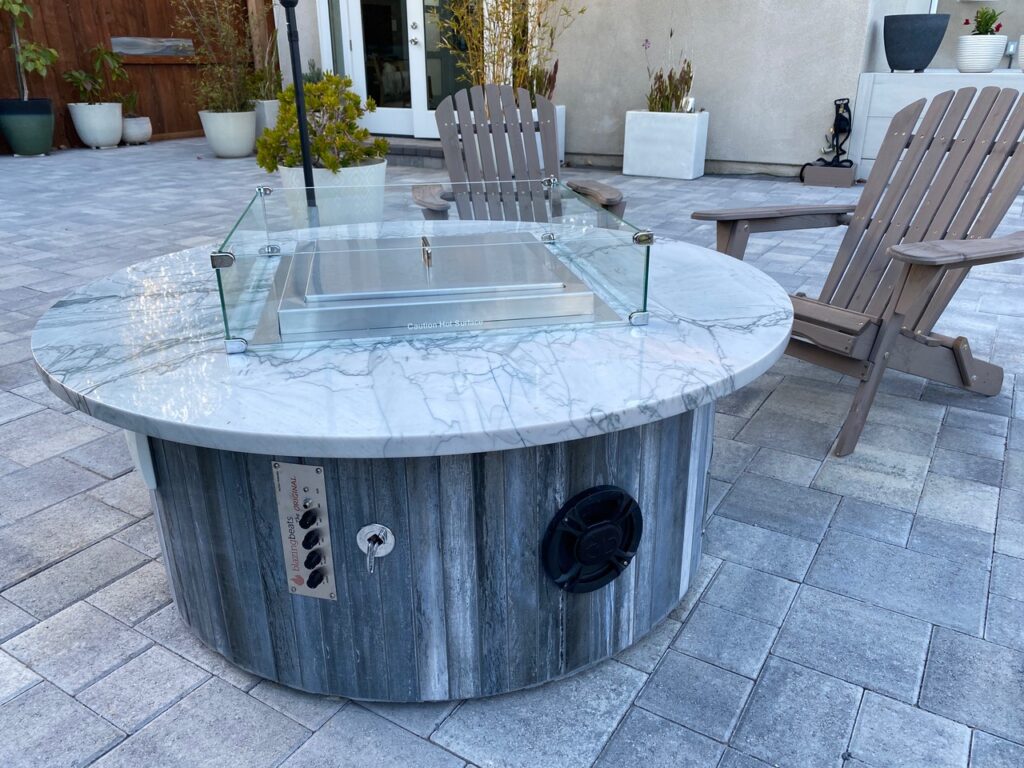 firepit custom stone