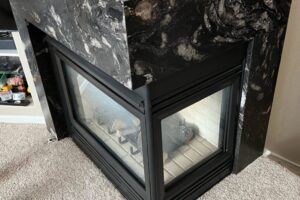 custom stone fireplace