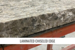 laminated chiseled edge countertop