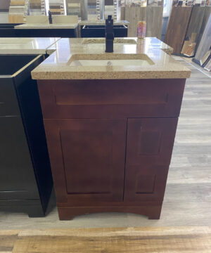 vanities - brown wood 24" vanity