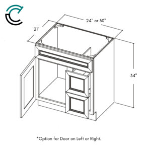 vanity cabinet measurements