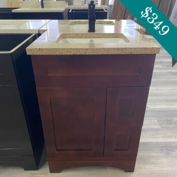 24_ cheap brown granite bathroom vanity cabinet