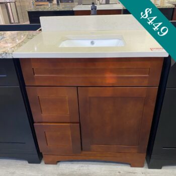 30_ vanity brown wood