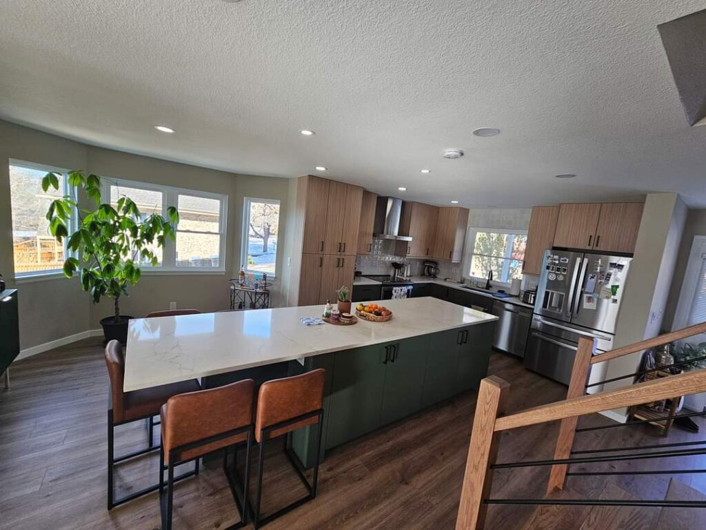 gorgeous kitchen remodel with inspire cabinets and msi quartz